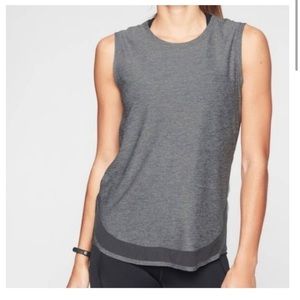 Athleta Gray Cadence Activewear Top Sleeveless (Size X-Small)